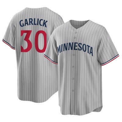 Men's Kyle Garlick Minnesota Twins Replica Gray Road Jersey