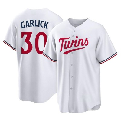 Men's Kyle Garlick Minnesota Twins Replica White Home Jersey