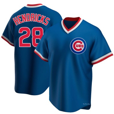 Men's Kyle Hendricks Chicago Cubs Replica Royal Road Cooperstown Collection Jersey