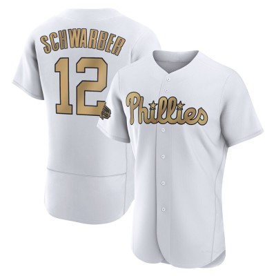 Men's Kyle Schwarber Philadelphia Phillies Game White Authentic 2022 All-Star Jersey