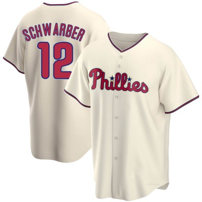 Men's Kyle Schwarber Philadelphia Phillies Replica Cream Alternate Jersey