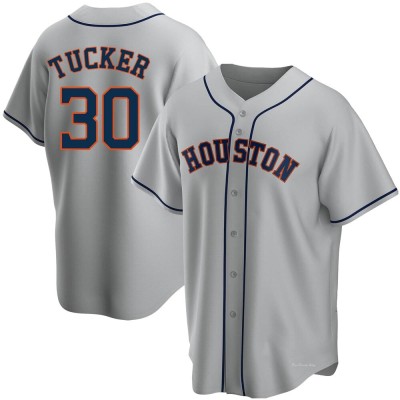 Men's Kyle Tucker Houston Astros Replica Gray Road Jersey