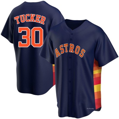 Men's Kyle Tucker Houston Astros Replica Navy Alternate Jersey