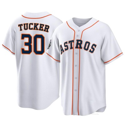 Men's Kyle Tucker Houston Astros Replica White 2022 World Series Home Jersey