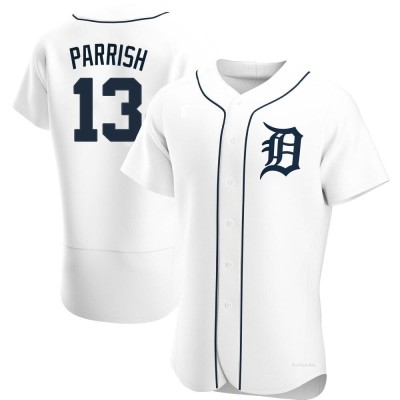 Men's Lance Parrish Detroit Tigers Authentic White Home Jersey