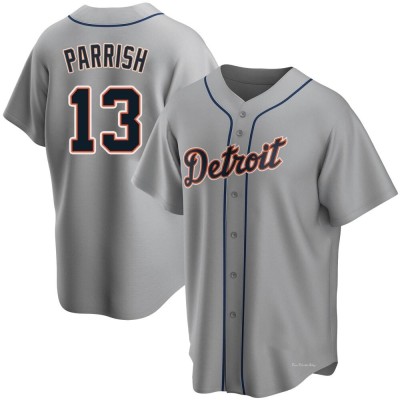 Men's Lance Parrish Detroit Tigers Replica Gray Road Jersey