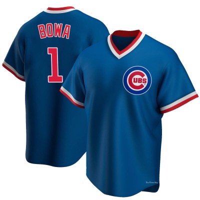 Men's Larry Bowa Chicago Cubs Replica Royal Road Cooperstown Collection Jersey