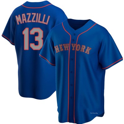 Men's Lee Mazzilli New York Mets Replica Royal Alternate Road Jersey