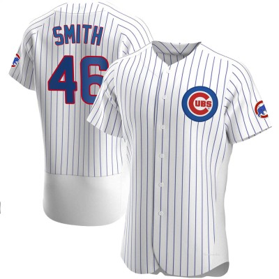 Men's Lee Smith Chicago Cubs Authentic White Home Jersey