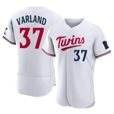 Men's Louie Varland Minnesota Twins Authentic White Home Jersey