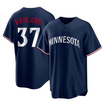 Men's Louie Varland Minnesota Twins Replica Navy Alternate Jersey