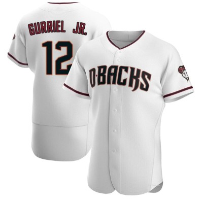 Men's Lourdes Gurriel Jr. Arizona Diamondbacks Authentic White/Crimson Home Jersey