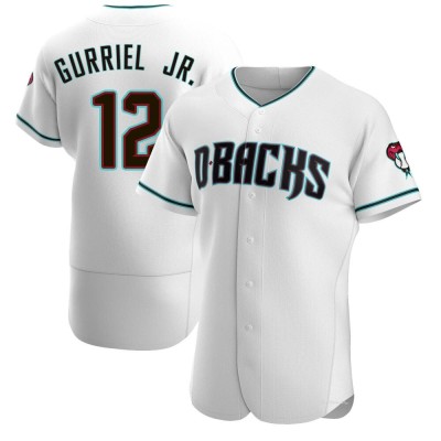 Men's Lourdes Gurriel Jr. Arizona Diamondbacks Authentic White/Teal Alternate Jersey