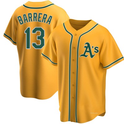 Men's Luis Barrera Oakland Athletics Replica Gold Alternate Jersey