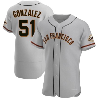 Men's Luis Gonzalez San Francisco Giants Authentic Gray Road Jersey