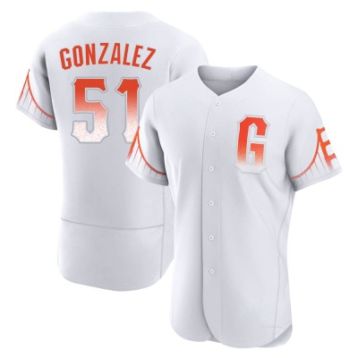 Men's Luis Gonzalez San Francisco Giants Authentic White 2021 City Connect Jersey