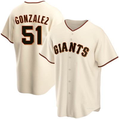 Men's Luis Gonzalez San Francisco Giants Replica Cream Home Jersey