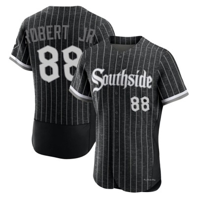 Men's Luis Robert Jr. Chicago White Sox Authentic Black 2021 City Connect Jersey