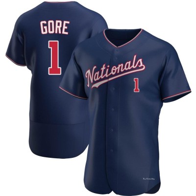 Men's MacKenzie Gore Washington Nationals Authentic Navy Alternate Jersey