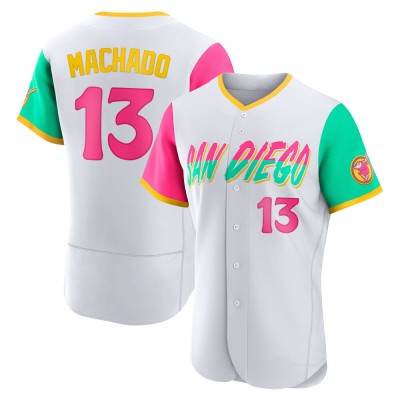 Men's Manny Machado San Diego Padres Authentic White 2022 City Connect Jersey