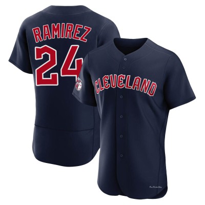 Men's Manny Ramirez Cleveland Guardians Authentic Navy Alternate Jersey