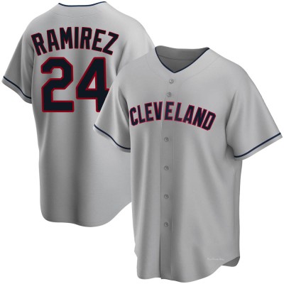 Men's Manny Ramirez Cleveland Guardians Replica Gray Road Jersey