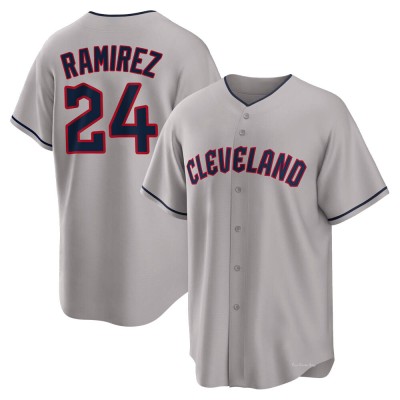 Men's Manny Ramirez Cleveland Guardians Replica Gray Road Jersey