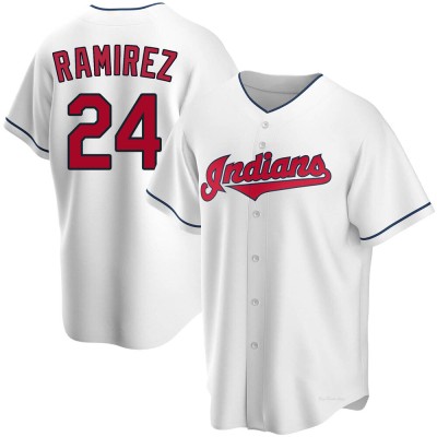 Men's Manny Ramirez Cleveland Guardians Replica White Home Jersey