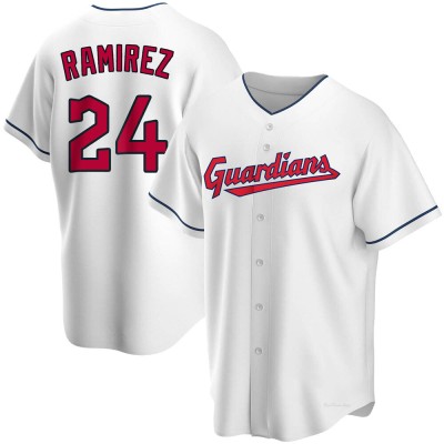 Men's Manny Ramirez Cleveland Guardians Replica White Home Jersey