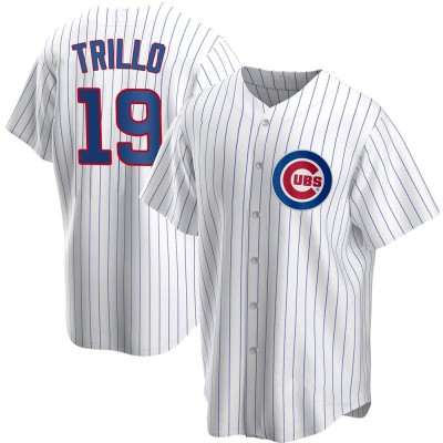 Men's Manny Trillo Chicago Cubs Replica White Home Jersey