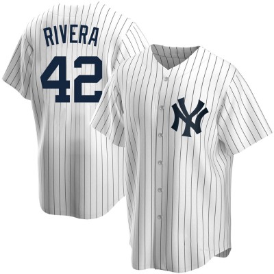 Men's Mariano Rivera New York Yankees Replica White Home Jersey