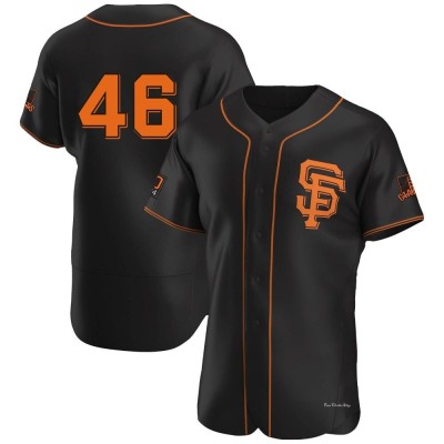 Men's Mark Mathias San Francisco Giants Authentic Black Alternate Jersey