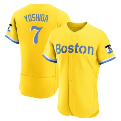 Masataka Yoshida Boston Red Sox Men's Gold City Connect Name