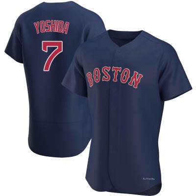 Men's Masataka Yoshida Boston Red Sox Authentic Navy Alternate Jersey