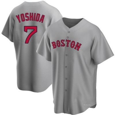 Men's Masataka Yoshida Boston Red Sox Replica Gray Road Jersey