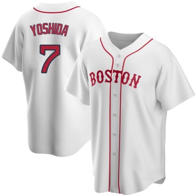 Men's Masataka Yoshida Boston Red Sox Replica White Alternate Jersey