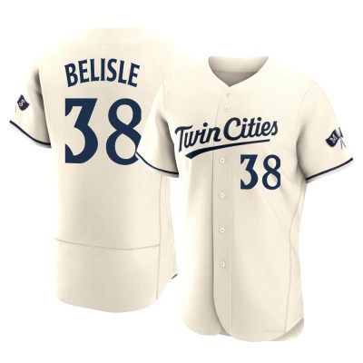 Men's Matt Belisle Minnesota Twins Authentic Cream Alternate 2023 Jersey