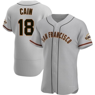 Men's Matt Cain San Francisco Giants Authentic Gray Road Jersey