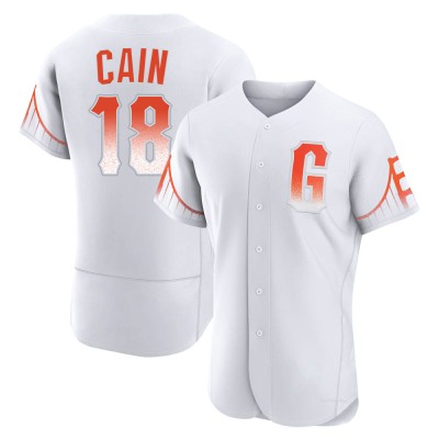 Men's Matt Cain San Francisco Giants Authentic White 2021 City Connect Jersey