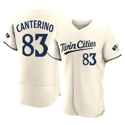 Men's Matt Canterino Minnesota Twins Authentic Cream Alternate 2023 Jersey