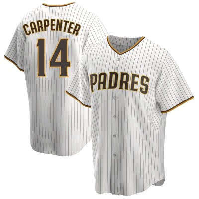 Men's Matt Carpenter San Diego Padres Replica White/Brown Home Jersey