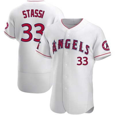 Men's Max Stassi Los Angeles Angels Authentic White Jersey