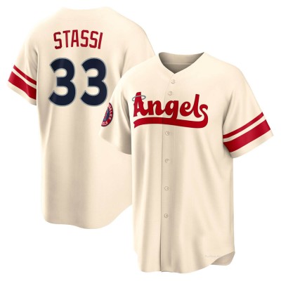 Men's Max Stassi Los Angeles Angels Replica Cream 2022 City Connect Jersey