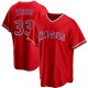 Men's Max Stassi Los Angeles Angels Replica Red Alternate Jersey