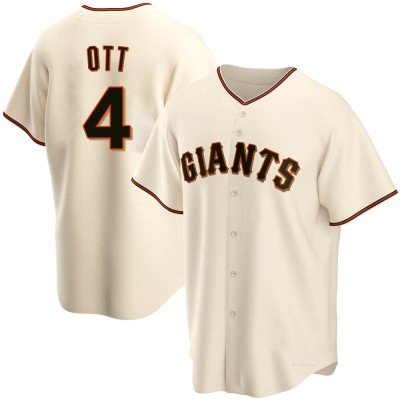 Men's Mel Ott San Francisco Giants Replica Cream Home Jersey