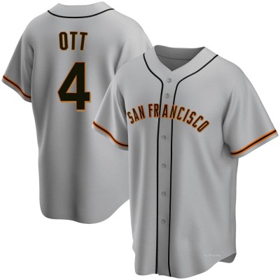 Men's Mel Ott San Francisco Giants Replica Gray Road Jersey