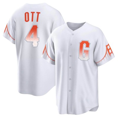 Men's Mel Ott San Francisco Giants Replica White 2021 City Connect Jersey