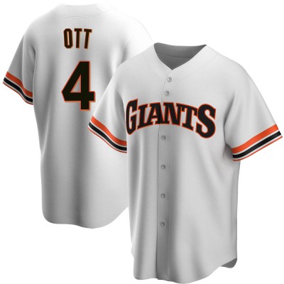 Men's Mel Ott San Francisco Giants Replica White Home Cooperstown Collection Jersey