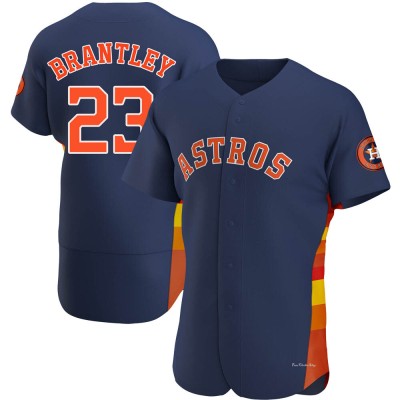 Men's Michael Brantley Houston Astros Authentic Navy Alternate Jersey