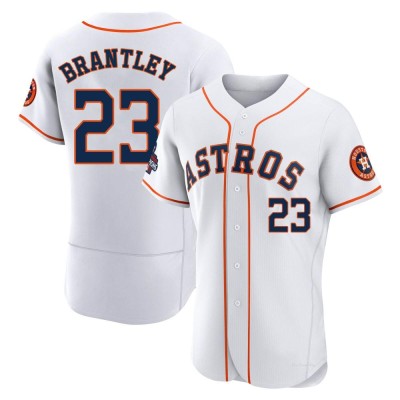 Men's Michael Brantley Houston Astros Authentic White 2022 World Series Champions Home Jersey